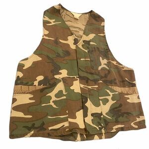 Vintage Ranger Camo Hunting Tactical Vest Size Large Bird/Shell Pouch